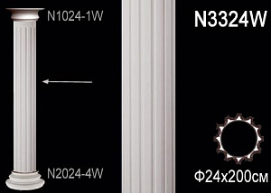 Ствол колонны Перфект N3324 W 